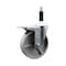 Service Caster 5'' Semi Steel Swivel 7/8'' Expanding Stem Caster Total Lock Brake SCC-EXTTL20S514-SSS-78 - alternate 1